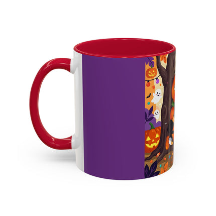 🎃🐈‍⬛ The Pumpkin Child’s Halloween Parade Colorful Mug – Whimsical Storybook Charm