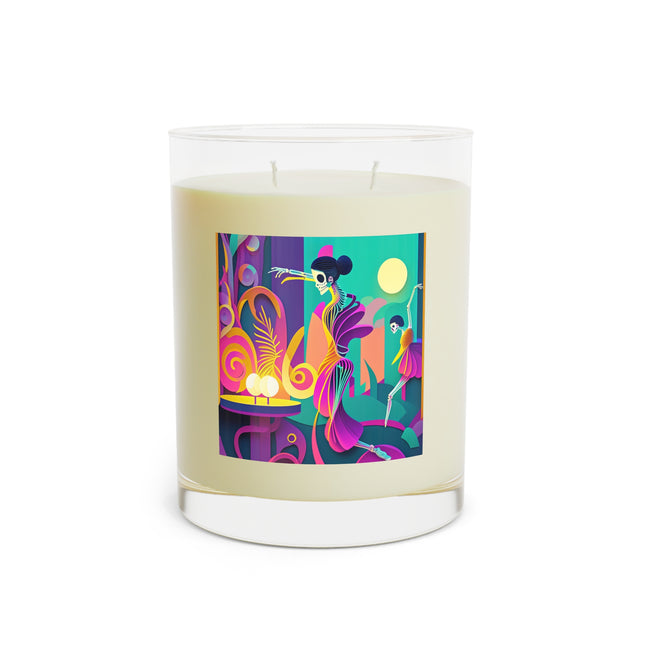 Dance of the Skeleton Ballerinas Scented Candle - Full Glass, 11oz