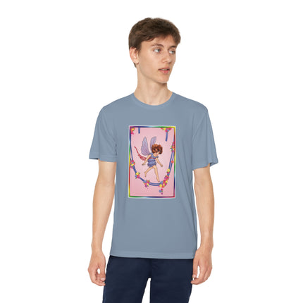 A Playful Fairy Jumps Rope Youth Competitor Tee – Magical Motion & Whimsical Joy