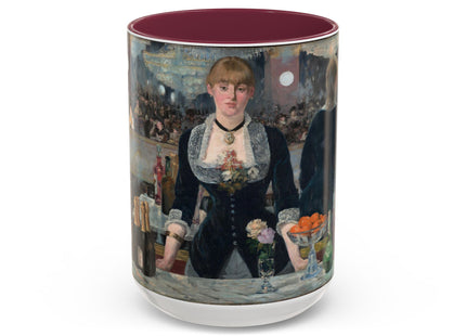 A Bar at the Folies-Bergère by Edouard Manet Colorful Mugs (11oz, 15oz)