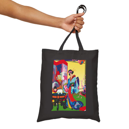 A Timeless Journey by Umberto Brunelleschi Cotton Canvas Tote Bag