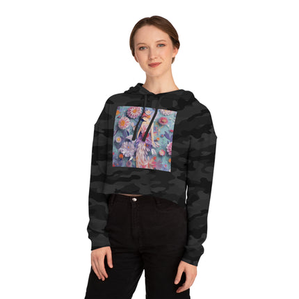 Aster Fairy Women’s Cropped Hooded Sweatshirt