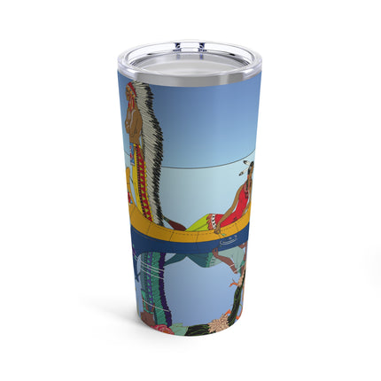 Le long du Missouri (Indian couple on the Missouri River) by George Barbier Tumbler 20oz