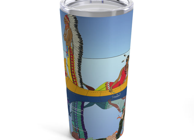 Le long du Missouri (Indian couple on the Missouri River) by George Barbier Tumbler 20oz
