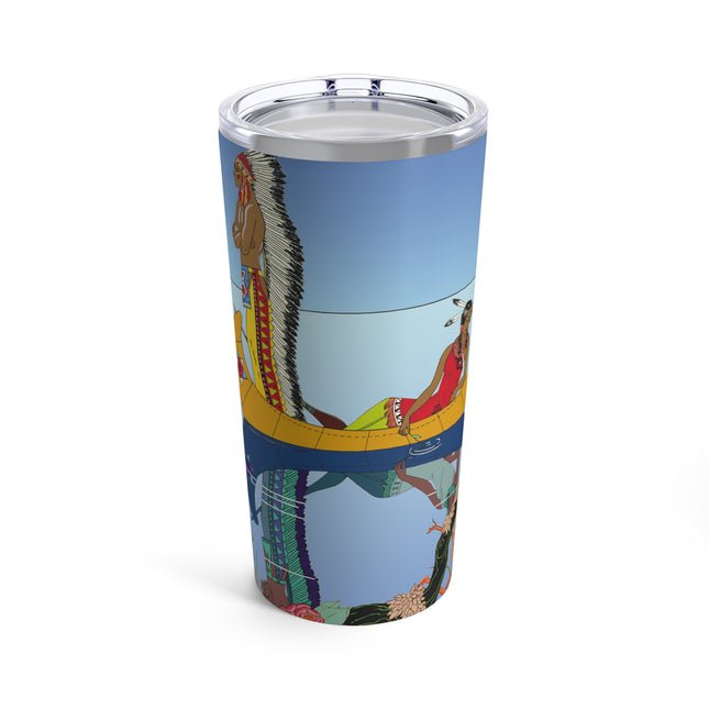 Le long du Missouri (Indian couple on the Missouri River) by George Barbier Tumbler 20oz
