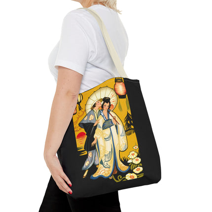 Golden Embrace Tote Bag (AOP)