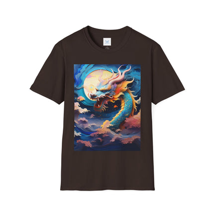 🐉⚡ Dragon of the Tempest Softstyle T-Shirt – Mythic Power & Elemental Majesty
