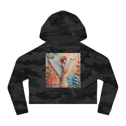 Zinnia Fairy Cropped Hooded Sweatshirt