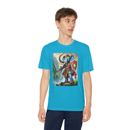 Cyberpunk Elephant Youth Competitor Tee