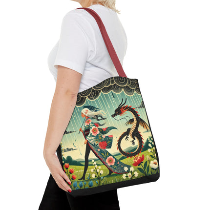 The Dragon Fairy’s Stride Tote Bag – Grace, Strength & Mythic Adventure