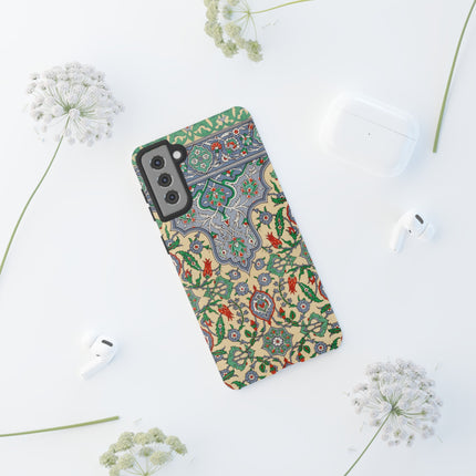 Arabic Art Pattern, Plate by Emile Prisse d’Avennes Phone Cases