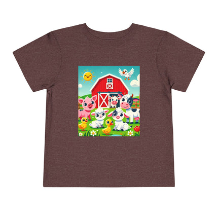 Happy Barnyard Morning Toddler Short Sleeve Tee