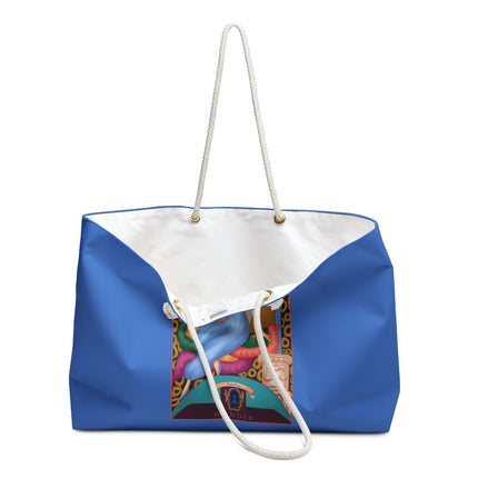 September & Sapphire (from the Gem Series) by Sofia Chiostri Weekender Bag