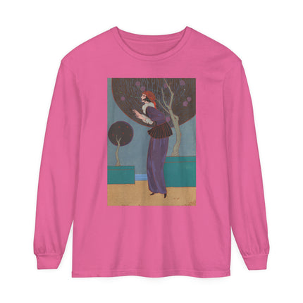 Les Lucioles by Charles Martin Garment-dyed Long Sleeve T-Shirt