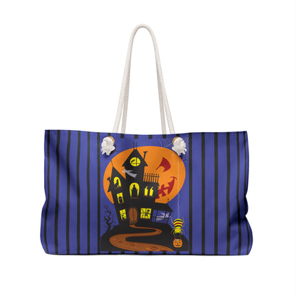 Halloween Night at the Haunted House Weekender Bag