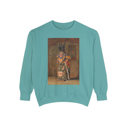 A Buddhist Lama by Vasily Vereshchagin Garment-Dyed Sweatshirt