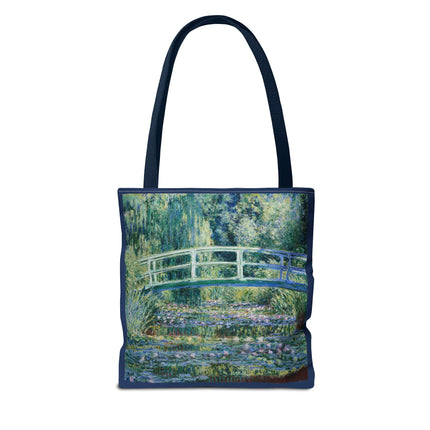 Water Lilies and Japanese Bridge by Claude Monet Tote Bag (AOP)