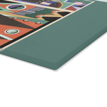 Collection decors et couleurs Pl.03 by Georges Valmiers Glass Cutting Board