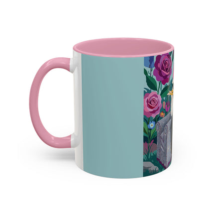 The Lady Of The Garden Tea Colorful Mugs – Art Deco Floral Elegance