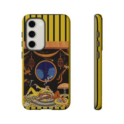 Falbalas et fanfreluches La paresse (Laziness) by George Barbier Phone Cases