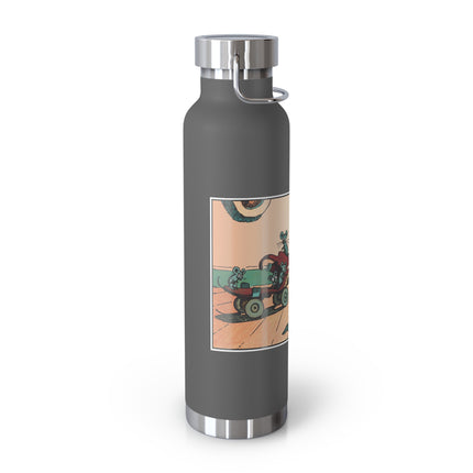 Mischievous Mice on Wheels Copper Vacuum Insulated Bottle, 22 oz