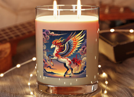 Flame-Winged Horse at Sunset Scented Candle - Full Glass, 11oz
