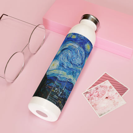 The Starry Night by Vincent Van Gogh Slim Water Bottle