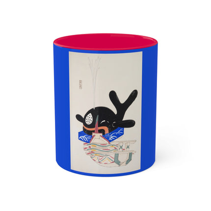 Illustrations of Japanese Toys Pl.009 by Kawasaki Kyosen Colorful Mugs, 11oz
