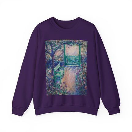 The Artist’s Garden (The Green Chair) by Theodore Earl Butler Heavy Blend™ Crewneck Sweatshirt