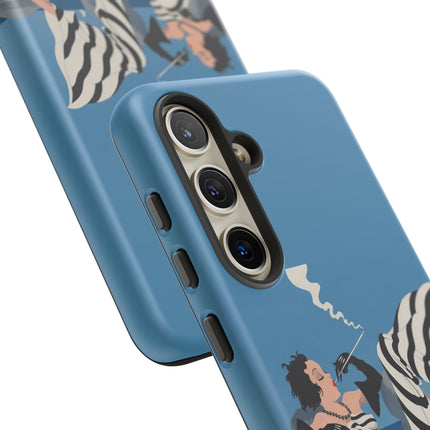 Art Deco Smoker Phone Case – Glamorous Lounging & Timeless Allure