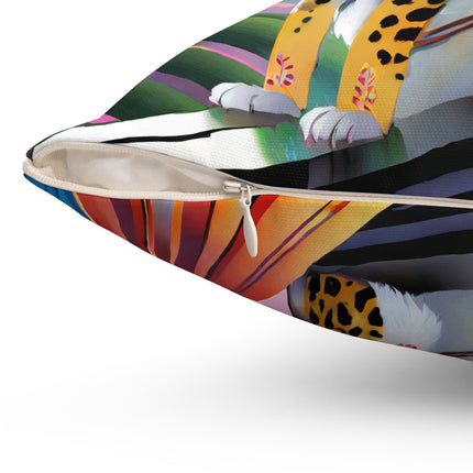 Cybernetic Duets Spun Polyester Square Pillow