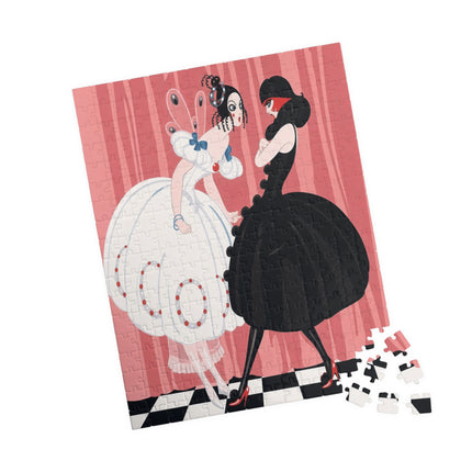 🎭🖤 The Masquerade Secret Puzzle – Art Deco Fashion Whimsy