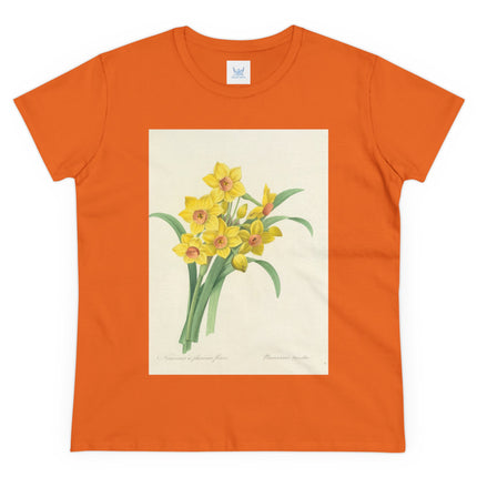 Choix des plus belles fleurs, Plate 052 by Pierre Joseph Redouté  Women's Midweight Cotton Tee