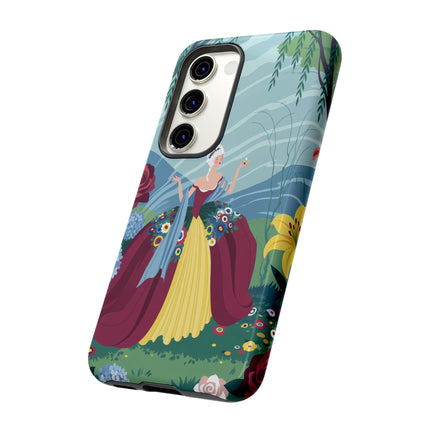 🌹🌿 The Willow Garden Promenade Phone Case – Art Deco Floral Elegance