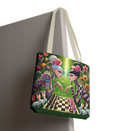 The Spring Gambit: A Fairy’s Move Tote Bag – Whimsical Chess & Spring Magic