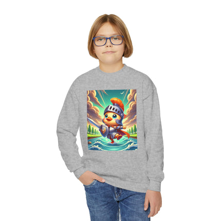 Valiant Duck Youth Crewneck Sweatshirt – Courage, Adventure & Heroic Fun