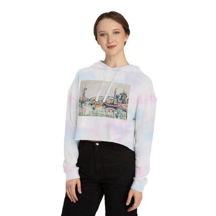Concarneau by Paul Signac Women’s Cropped Hooded Sweatshirt