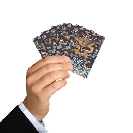 Rank Badge with Dragon with Deer Hooves Playing Cards