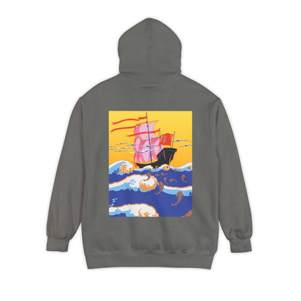 Golden Seas and Whimsical Dreams Unisex Garment-Dyed Hoodie