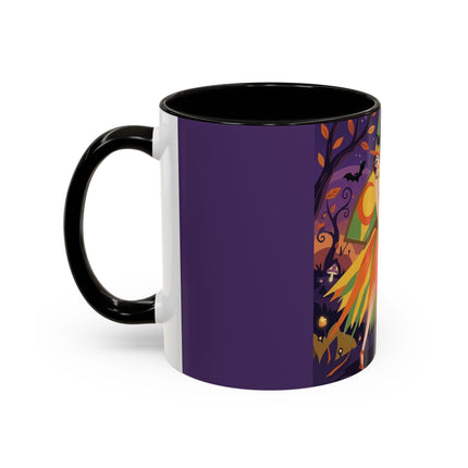 🎃🧙 The Witch Of Jack-O'-Lantern Hollow Colorful Mug – Whimsical Halloween Charm