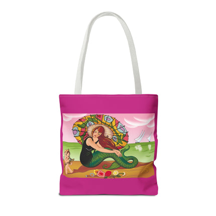 Mermaid Tote Bag with Art Deco Design