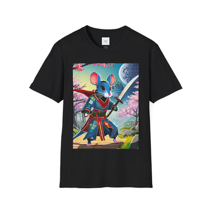 Cyber Samurai Rat Softstyle T-Shirt