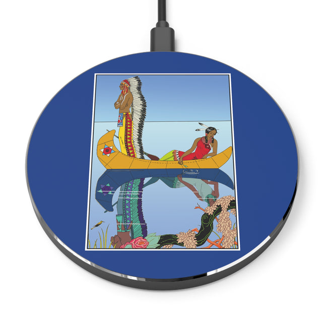Le long du Missouri (Indian couple on the Missouri River) by George Barbier Wireless Charger