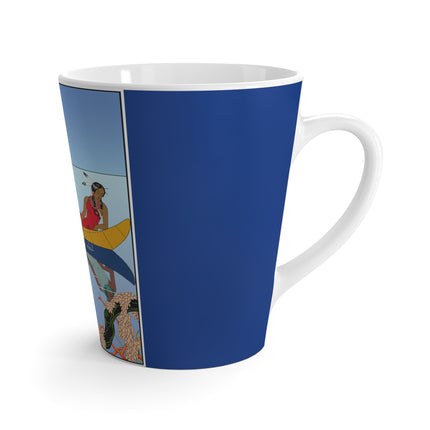 Le long du Missouri (Indian couple on the Missouri River) by George Barbier Latte Mug