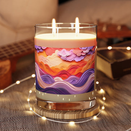 Dramatic Sunset Sky Scented Candle - Full Glass, 11oz - The White Tea & Fig, The Lavender & Sage, and The Ocean Mist & Moss