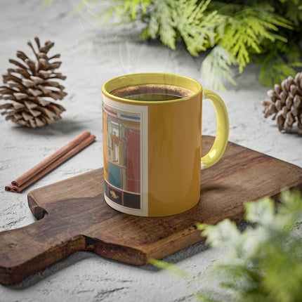 Pompeii Walls Pl.20 by Victor Steeger Colorful Mugs, 11oz
