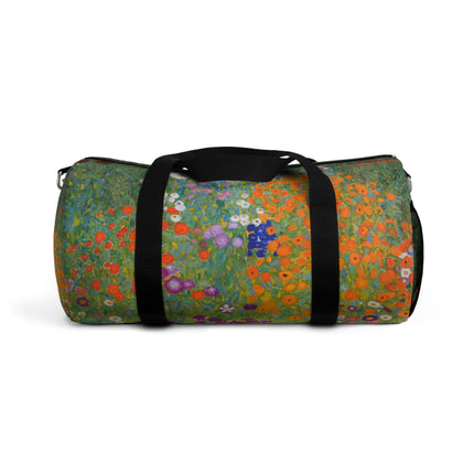 Cottage Garden by Gustav Klimt Duffle Bag