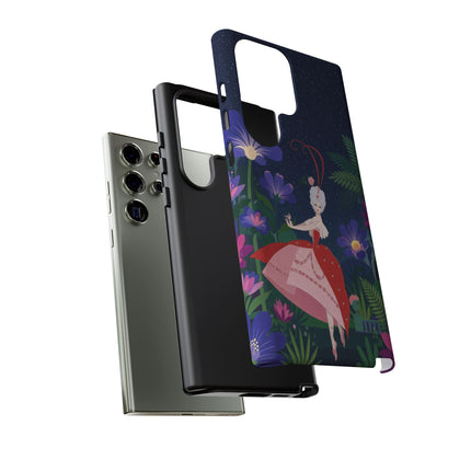 🌺✨ The Lady Of The Starlit Enchanted Garden Phone Case – Art Deco Floral Fantasy