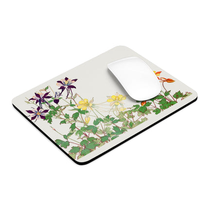 Aquilegia Flower by Tanigami Kônan Mouse Pad, Round and Rectangle