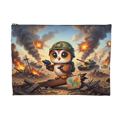 Owl on the Front Lines Accessory Pouch – Vigilant Guardian & Storybook Courage